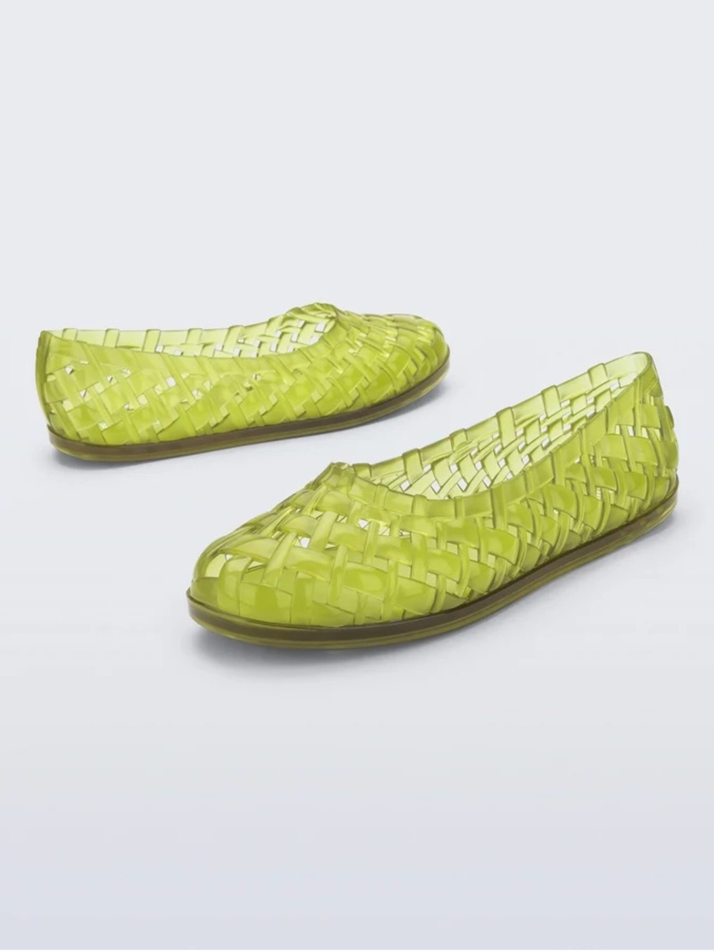 Melissa Women’s Lime Green Woven Ballet Flats